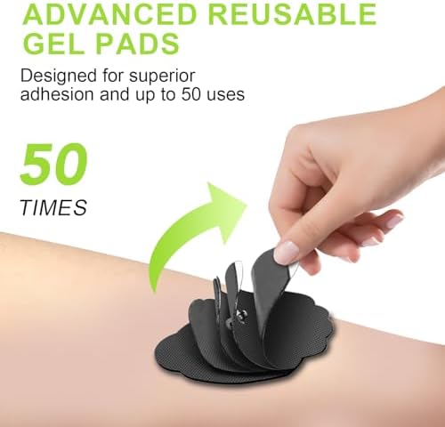 Dual Channel TENS EMS Unit 24 Modes 36 Levels, Upgraded Large Screen Intensity Muscle Stimulator for Back Neck Shoulder Pain Relief, Rechargeable Electric Pulse Massager TENS Machine with 10 Pads - Image 6