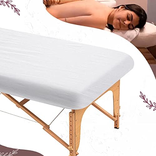 25PCS 84x35inch Disposable Fitted Massage Table Sheets with Elastic, Soft - Image 4