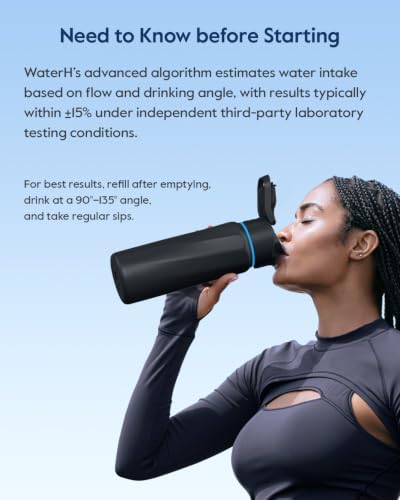 WaterH BOOST Smart Water Bottle Tracker with Reminder to Drink Water, 32oz - Image 6