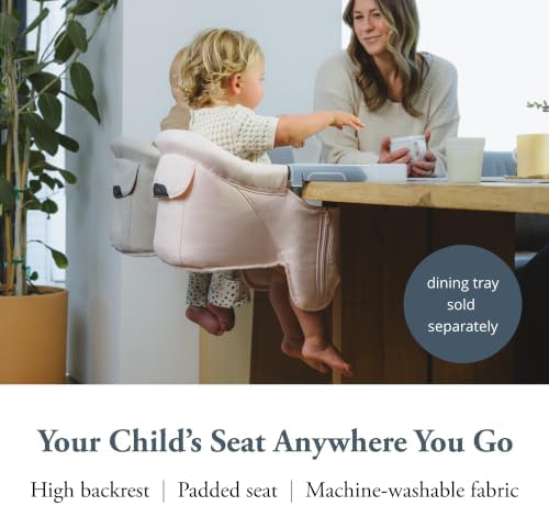 Inglesina Fast Table Chair, Powder Pink - Portable Baby High Chair - for Babies & Toddlers up to 37 lbs - Collapsible - Fits Tables 0.8'' to 3.5'' Thick - Compact & Easy to Use - Travel Bag Included - Image 2