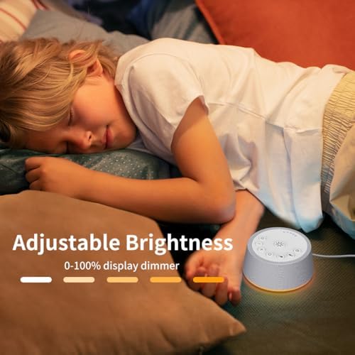 SoundLegend White Noise Sleep Sound Machines 30 Sounds 32-Level Volume 12 Colors Light 5 Timers Adjustable Light Brightness Compact for Everyone Travel Memory Function Gift - Image 6