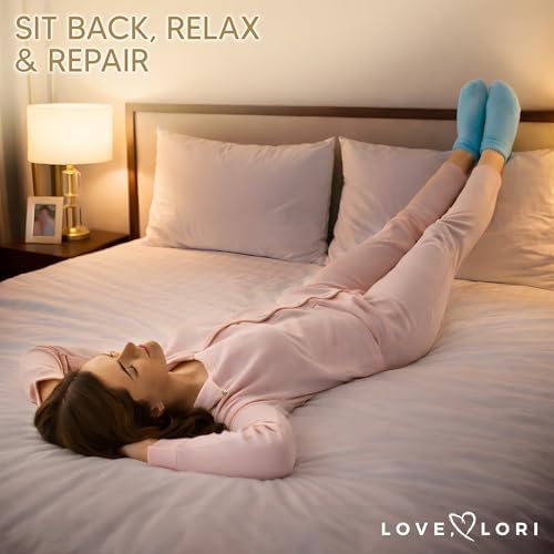 Love Lori Moisturizing Gel Socks for Women - Dry Cracked Feet, S/M - Image 5
