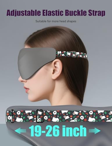Sleep Mask for Side Sleeper Women Men, EVA BELLE Eye Mask for Sleeping Light Blocking, 3D Sleeping Mask Blackout, Soft Breathable Eye Shade Cover with Adjustable Elastic Strap for Travel Home Nap Rest - Image 6