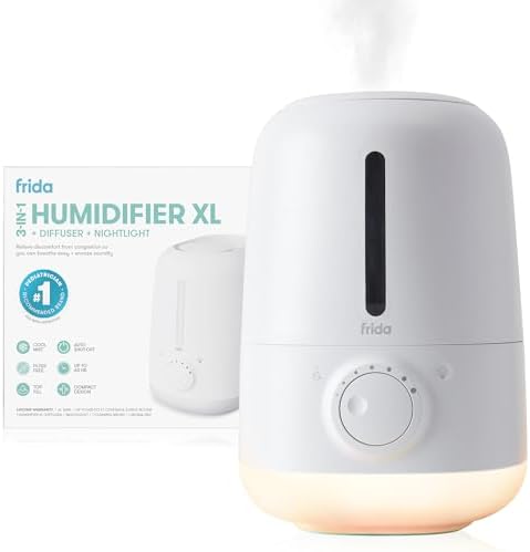 Frida Baby 3-in-1 XL Top Fill Cool Mist Humidifier for Bedroom, Essentials by Unknown