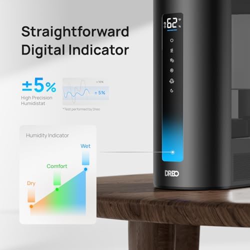 DREO 6L Smart Humidifiers for Bedroom, Warm & Cool Mist for Large Room - Image 4