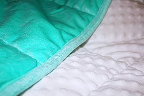 ALANSMA Reversible Weighted Blanket for All Season, Luxury Velvet, Warm and Cool, Adult 20Lb Green Weighted Blanket, Enjoy Sleeping Anywhere(Light Green,60"x80" 20lbs) - Image 2