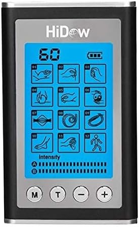 HiDow XPD Dual Channel TENS EMS Unit 12 Modes Muscle Stimulator Pain Relief Therapy Electronic Pulse Massager for Sore Muscles in Your Shoulders, Back Sciatica Pain, Ab's, Legs, Knee's and More - Image 2