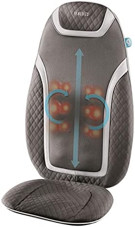 HoMedics Massage Cushion with Heat - Gentle Touch Portable, Adjustable Gel Massager by Homedics