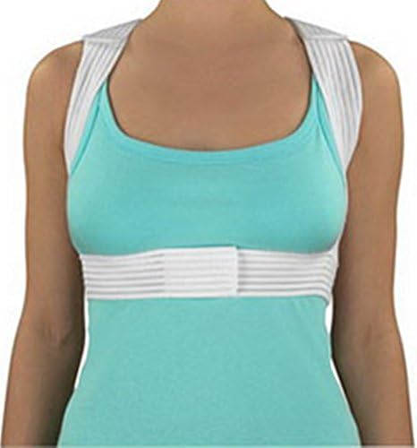 DMI Posture Corrector for Men and Women, Adjustable Criss-Cross Support for Reducing Back Pain and Strain, Comfortable and Breathable, Machine Washable, White, Large, 42" to 44" Chest Size - Image 6