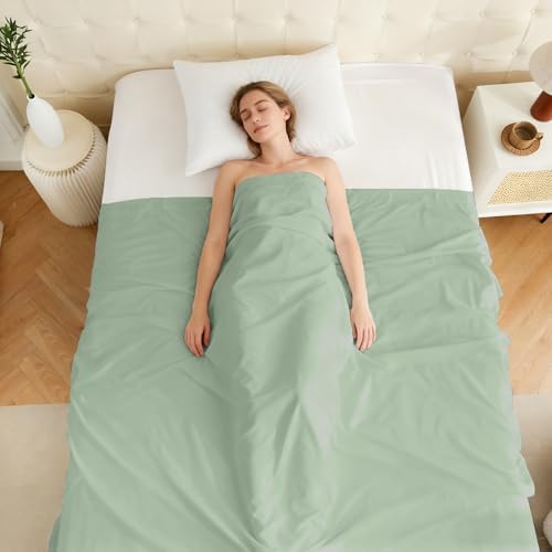 Bulk Queen Flat Sheets Only, 6 Pack Quick Sort Top Bed Sheet, Color-Coded Label Threads, Wrinkle-Free Shrinkage Durable Microfiber Hotel Motel Airb&bs Essentials for Hosts (90"x102",Sage Green) - Image 7