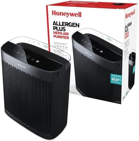 Honeywell HEPA Air Purifier for Home and Extra Large 2423 Ft² Rooms, Black by HoneywellPluggedIn