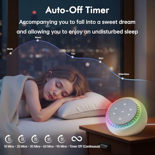 DreamSky Sound Machine for Sleep, White Noise for Sleeping Adults & Baby - Image 3