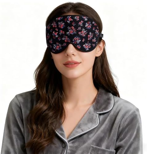 ALASKA BEAR Sleep Mask Contoured Eye Cups for Women Eyelashes Protection - Image 6