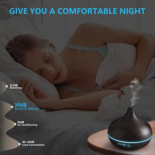 Diffusers for Essential Oils Large Room, 550ml Essential Oil Diffusers with Remote Control, Ultrasonic Oil Diffuser with Timer, 7 Colors Light for Bedroom - Image 6