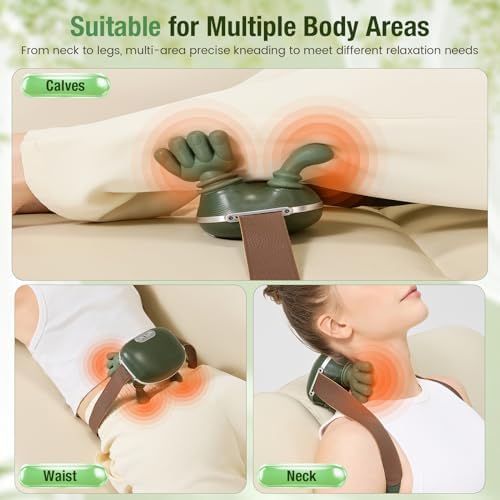 4D Wireless Neck Massager with Heat, Portable Bionic Massage with Real Human Hand Kneading, Neck Massager for Pain Relief Deep Tissue, Body Muscle Pain Relief, Perfect Relaxation Gifts for Men Women - Image 6