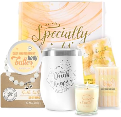 BODY & EARTH Gifts for Women Birthday Gift Sets, Vanilla Bath Set Spa Gifts for Women, 6pcs Womens Gift Vanilla Spa Kit for Christmas by BODYEARTH
