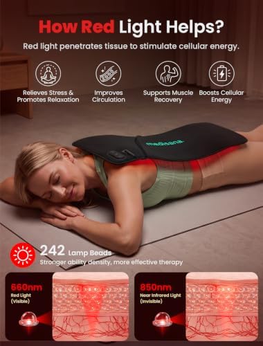 Medisana Red Light Therapy for Body, Red Light Pad with Heating - Image 5