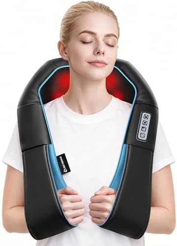 Mo Cuishle Shiatsu Neck and Shoulder Massager with Heat – Deep Kneading Massage for Relaxation – Ideal for Christmas, Mother's Day, Father's Day, Gifts for Men, Women, Mom and Dad by MoCuishle