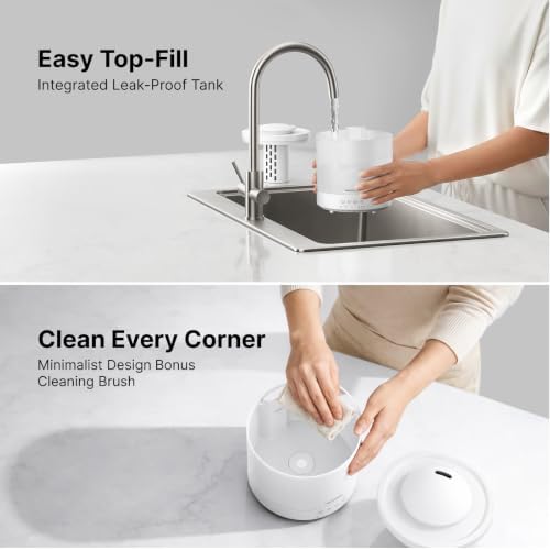 Homvana Humidifiers for Bedroom, Large Room, 1.5L Top-Fill, 2 Packs - Image 5