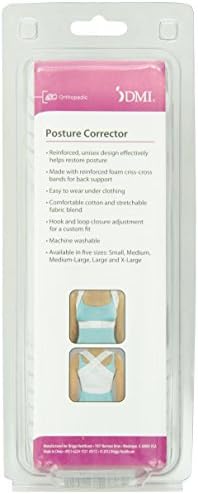DMI Posture Corrector, Unisex, White, Criss-Cross Foam Bands, Extra Large, 46" to 48" Chest Size (Pack of 2) - Image 3