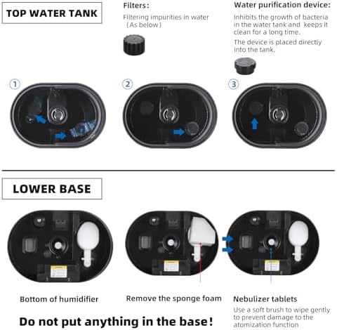 Coolfiqu 6L Warm & Cool Mist Humidifiers for Bedroom,Large Room,Plants - Image 3