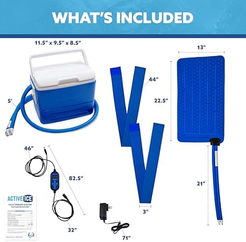 Polar Active Ice 3.0 | 9 QT Cold Therapy Ice Machine | Programmable Timer | Universal Rectangular Compression Pad | Cryotherapy Pain Relief System | Ace Bandage Style Compression - Image 2