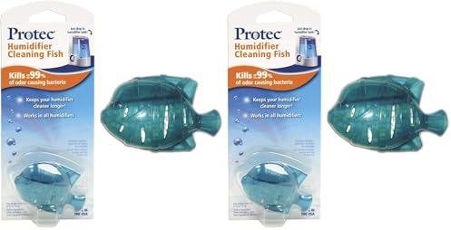 Protec Humidifier Cleaning Fish, Tank Cleaner, Fights Slime & Odor, Lasts 30 Days, Color May Vary, 1 Count (Pack of 2) by VicksDevices