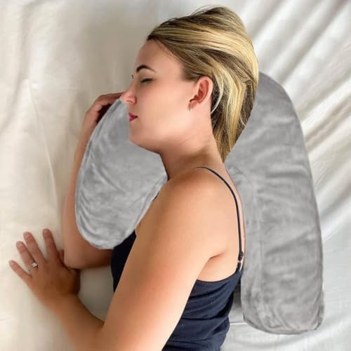 The Outdoor Optimist Side Sleeper Velvet Pillowcase, Gray, Standard - Image 2
