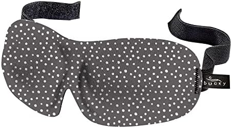 Bucky 40 Blinks No Pressure Eye Mask for Travel & Sleep, Granite Dots, One Size by Bucky