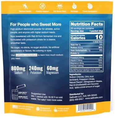 Electrolyte Packets, Mango Pineapple, 800mg Sodium, 30 Sticks - Image 3