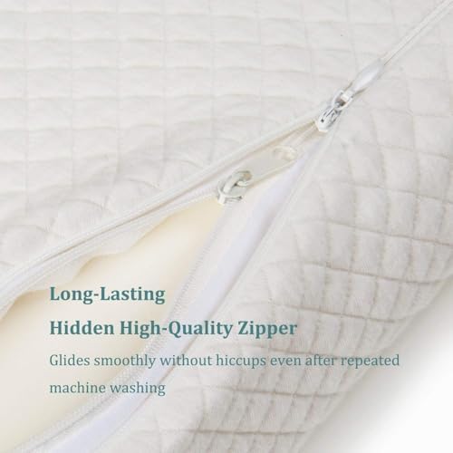EPABO Contour Memory Foam Pillow Orthopedic Sleeping Pillows, Ergonomic Cervical Pillow for Neck Pain - for Side, Back and Stomach Sleepers, Free Pillowcase Included (Firm & Near King) - Image 3