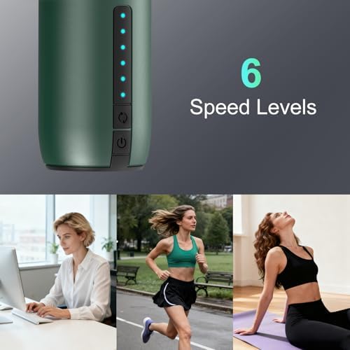 Mini Massage Gun Pocket-Sized Massage Gun Deep Tissue Quiet, Portable Percussion Muscle Travel Massager Gun,Back/Neck Massager for Pain Relief Deep Tissue(Green) - Image 6
