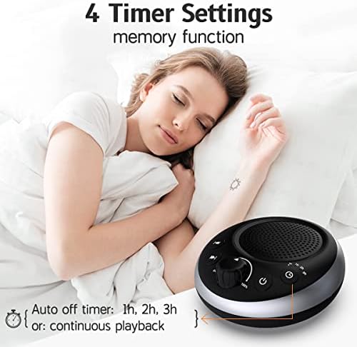 Sound Machine Loud White Noise Machine Nonstop Brown Noise Sleep Machine 30 Soothing Sounds for Baby Kids Adults Pink Noise Sounds Machine 36-Level Vol 4 Timer Memory Function for Home Travel Office - Image 4