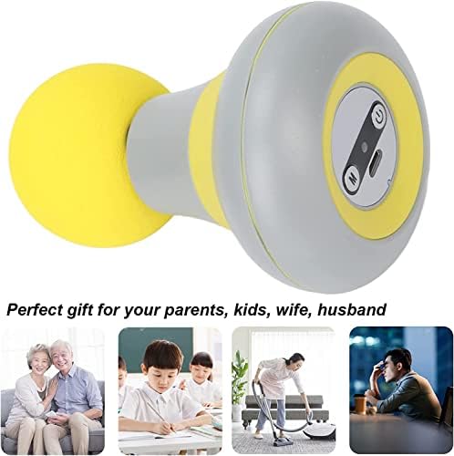 Mini Massage Gun, Portable Mini Massager USB Charging Electric Handheld Personal Massager with 6 Speed Vibration, Deep Tissue Muscle Massager Fascia Gun for Relaxation Muscles Relief Pain (Yellow) - Image 6