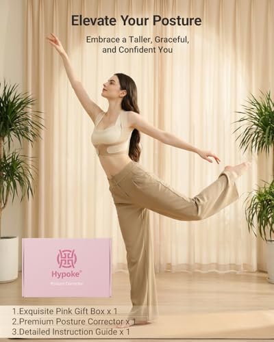 Hypoke® Premium Fabric Upper Back Brace Posture Corrector for Women, Kinetic Support back posture corrector for women，Barely There Design For Office Professionals - Image 7