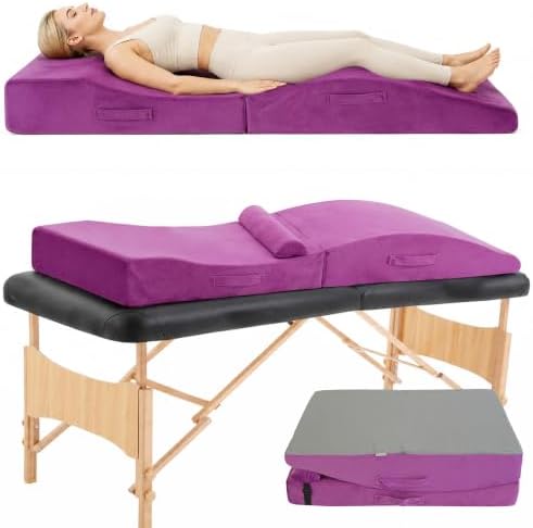 Lash Bed Topper,Ergonomic Massage Table Pad,Foldable,27.5"W *70"L by GIVANLEE