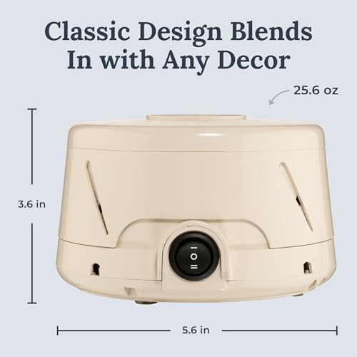Yogasleep Dohm Classic (Tan) The Original White Noise Machine, Soothing Natural Sound from a Real Fan, Noise Cancelling for Office Privacy, Travel & Meditation, Sleep Therapy for Adults & Baby - Image 5