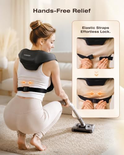 KNQZE Cordless Neck Massager with Graphene Heating & Brushless Motor - Image 5