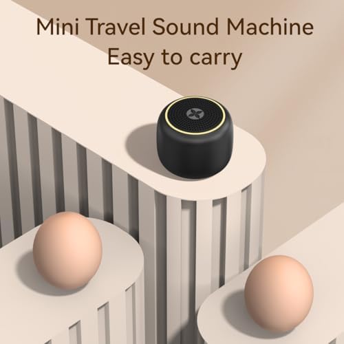 Portable Sound Machine Small Mini White Noise Machine Brown Noise 30 Soothing Sounds Rechargeable Speaker Block Noise 4 Memory Function Natural Baby Adults Kids for Travel Office Privacy Improve Sleep - Image 2