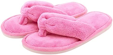 Onmygogo Indoor Slippers for Women Open Toe with Memory Foam, Soft Faux Fur Nonslip House Slippers by Onmygogo