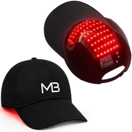 FDA Cleared 660nm Red Light Therapy Cap for Hair Growth, Rechargeable Hair Growth Cap for Men & Women, Adjustable Cordless Design for All Hair Types, At-Home Scalp Care by MrBBox