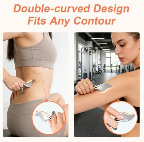 Pressure Point Massage Tool for Deep Tissue - Metal Gua Sha Tools - Image 6