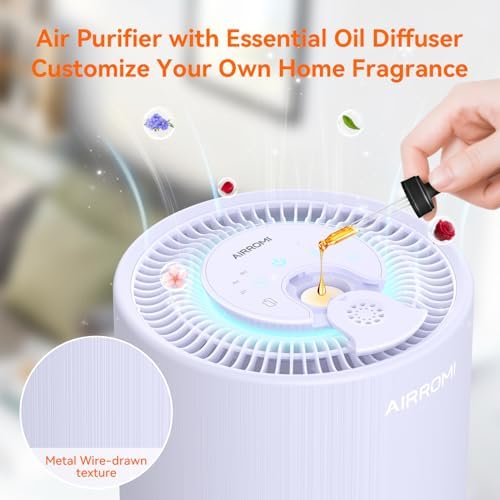 AIRROMI Air Purifier for Bedroom with A2001 Lavender Purple - Image 5