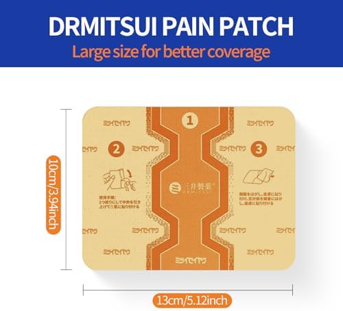 12 Count DRMITSUI Pain Relief Patch for Back, Neck, Shoulder and Knee Discomfort, Up to 8 Hour Comfort, Flexible Patch for Muscle and Joint Soreness - Image 2