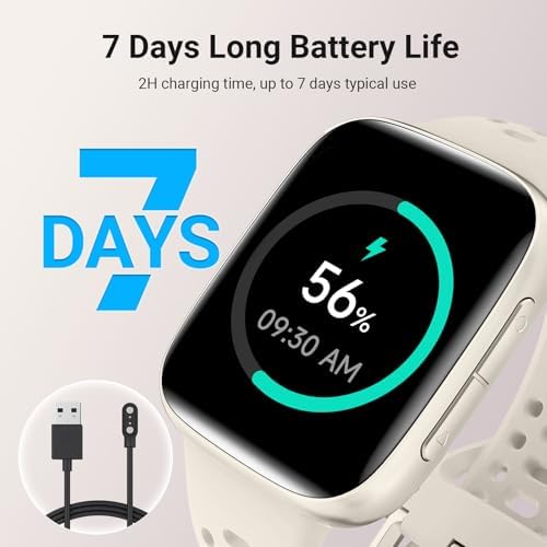 Smart Watches for Women/Men Android iPhone, [1.85" AMOLED Screen] Smartwatch Fitness Tracker 3ATM Waterproof with Bluetooth Calls, AI Control, Heart Rate/SpO2/Sleep Monitor, 7 Days Battery - Image 3