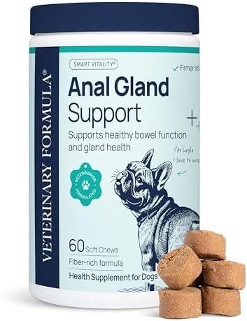 Veterinary Formula Smart Vitality Anal Gland Soft Chews for Dogs, 60 Count by VeterinaryFormula