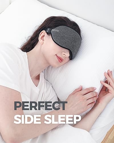 MZOO Luxury Sleep Mask, 3D Spacious for Long Lashes Blocking Light - Image 2