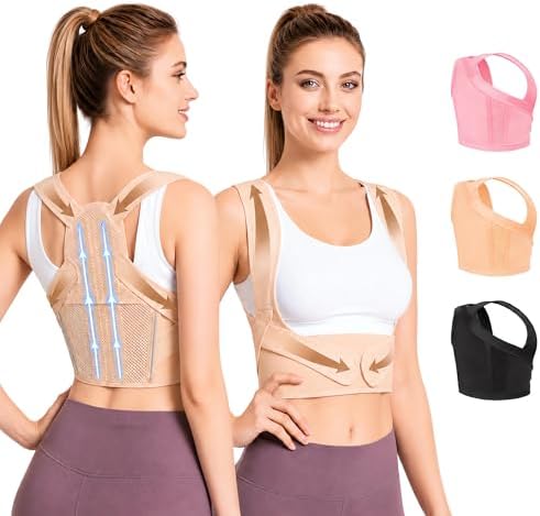 Lightweight Posture Corrector with Upper Back Brace for Women & Men by Unknown