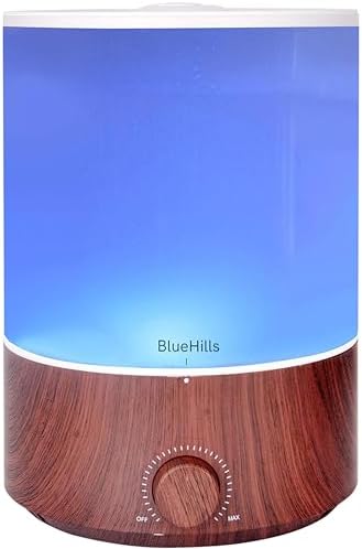 BlueHills 4000 ML Premium 4L XL Essential Oil Diffuser Humidifier Dark Wood by BlueHills