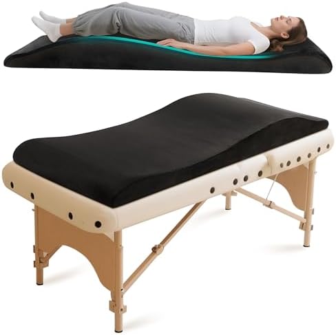 Massage Table Foam Topper for Esthetician,Lash Bed Topper Memory Foam Black by GCCSJ
